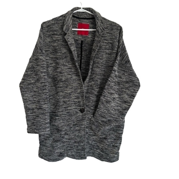 S. Oliver black and white jacket/blazer size US10 made in Turkey drop shoulder - Picture 1 of 16